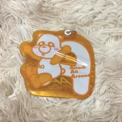 AAA え〜パンダ オレンジ パスケース