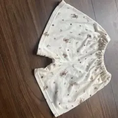 動物柄クリーム色ハーフパンツ