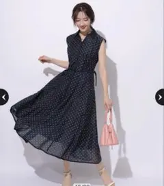 【新品】Apuweiser-riche レディシャツワンピース Mサイズ,襟付き
