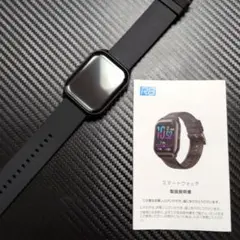 R8 ブラック スマートウォッチ 本体