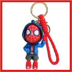 スパイダーマン キーホルダー スパイダーバース風 フィギュアチャーム