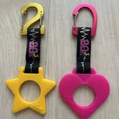 Zepp 20周年記念 ドリンクホルダー 星型＆ハート型 カラビナ