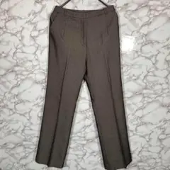 ❤︎美品❤︎センタープレスパンツスラックススーツパンツ　茶系　タキヒヨー