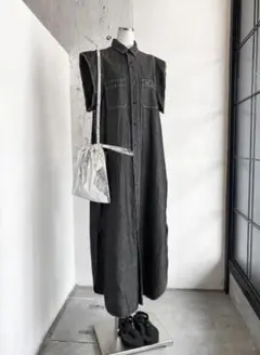 HYKE 24SS 16206 CHAMBRAY DRESS
