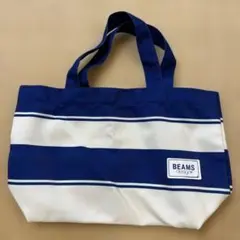 BEAMS ストライプ トートバッグ