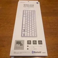 ワイヤレスキーボード Bluetooth 5.0 78キー