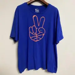 Nike ナイキ ピースサイン Tシャツ 青 3XL