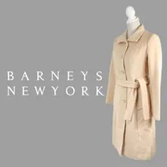 11T494☆ BARNEYS NEWYORK 高級 ロングコート アンゴラ M