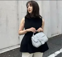 Sustainableペプラムホールガーメントニットプルオーバー ニット Sustainableペプラムホールガーメントニットプルオーバー