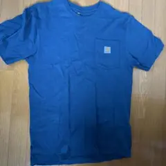 Carhartt 青 ポケット Tシャツ