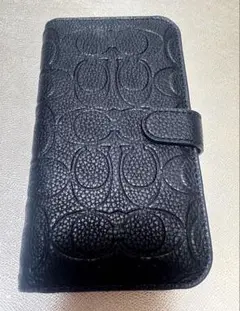 美品COACH iPhone 14手帳型ケース スマホ