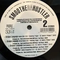 【USオリ盤2LPレコード】Smoothe Da Hustler USオリ盤2LPレコード】Smoothe Da Hustler USオリ盤2LPレコード