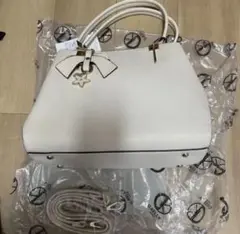 [未使用・タグ付き保管品] D.KELLY ハンドバッグ アイボリー