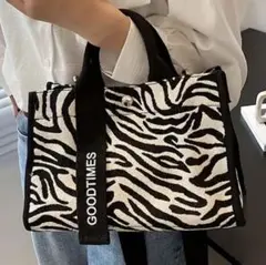 ゼブラ ハンドバッグ ショルダーバッグ