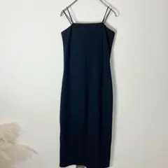 Alma Design カップ付きダブルストラップ キャミソールワンピース F
