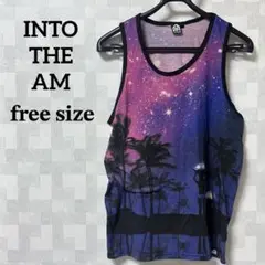 SALE❗️Into The AM 星空 ヤシの木 プリント タンクトップ