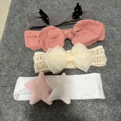 子供用ヘアバンド4点セット