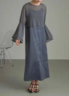 【未使用】&.nostalgia チュールプルオーバーキャミワンピ アンサンブル