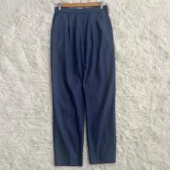 【最終価格】ヨリ デニムライクスティックパンツ 38 ブルー 2024SS