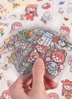 カラフルキャラクター ステッカー20枚セット