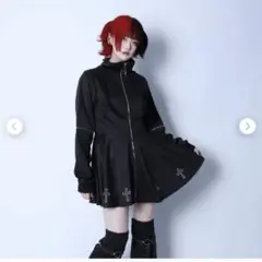 アミリージュ　ジャージフリルワンピース　チョーカー付き