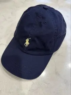 ポロラルフローレン　キャップ(56cm) ネイビー×イエロー