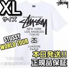 STUSSY WORLD TOUR XL ホワイト Tシャツ