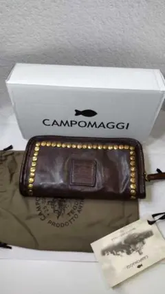 【新品未使用】 CAMPOMAGGI カンポマッジ 長財布 ダークブラウン