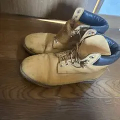 Timberland ベージュスエードワークブーツ