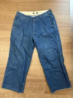 マスターアンドコー　カットオフデニムパンツ
