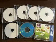 【音楽用】CD-R×5枚＋CD-RW×2枚セット（maxell MQ）ケース付き