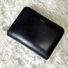 A.P.C. アーペーセー コンパクト エマニュエル 二つ折り財布 ブラック