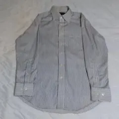 ユニクロ ファインクロス ストライプ 長袖シャツ Sサイズ Yシャツ
