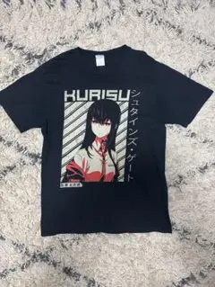 アニメTシャツ　ブラック　シュタインズゲート