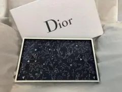 Dior プラチナ会員ギフト　花柄 インテリアトレイ ネイビー