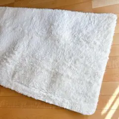 ☆88×160cm ラグ　カーペット　ふわふわ　白　可愛い　一人暮らし　新品