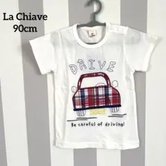 週末限定値下げ中【未使用/タグ付き】La Chiave 車 半袖Tシャツ 90