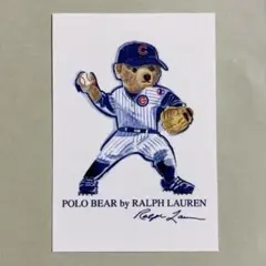 ラルフローレンmlbコラボ　ポロベア　シカゴ・カブス　ステッカー