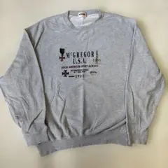 M'GREGOR グレー スウェットシャツ