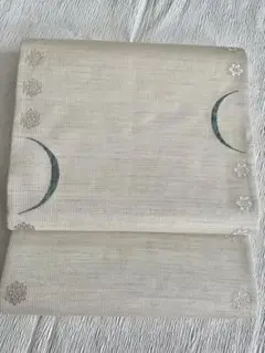 袋帯 六通 絹麻