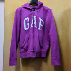 GAP 紫 ジップアップトレーナー