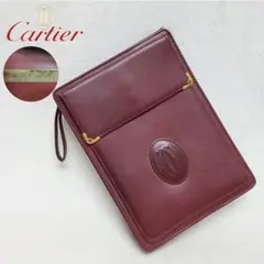 稀少 Cartier カルティエ マストライン セカンドバッグ クラッチバッグ