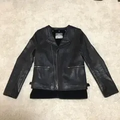 【極美品】ブラックミーンズ×ロイヤルプッシー ラムレザーライダースジャケット 2 極美品】ブラックミーンズ×ロイヤルプッシー ラムレザー