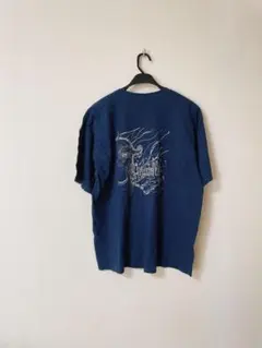 ギルダン グラフィックプリント ネイビー Tシャツ