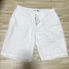 GAP メンズ　ホワイト ショートパンツ フロントボタン付き　29インチ