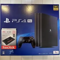 SSD換装 Playstation 4 Pro 1TB 本体 CUH-7200B