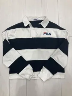 短丈でかわいい♪FILA ラガーシャツ　レディースF