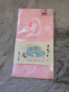 ハローキティ タオル ONSEN LIMITED 約H35×W90cm