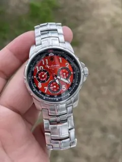 Tonino Lamborghini アナログ時計 レッドダイヤル 中古・古着通販】Tonino Lamborghini (トニーノランボルギーニ