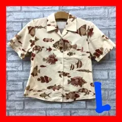 沖縄シャツ アロハシャツ シャツ レディース L